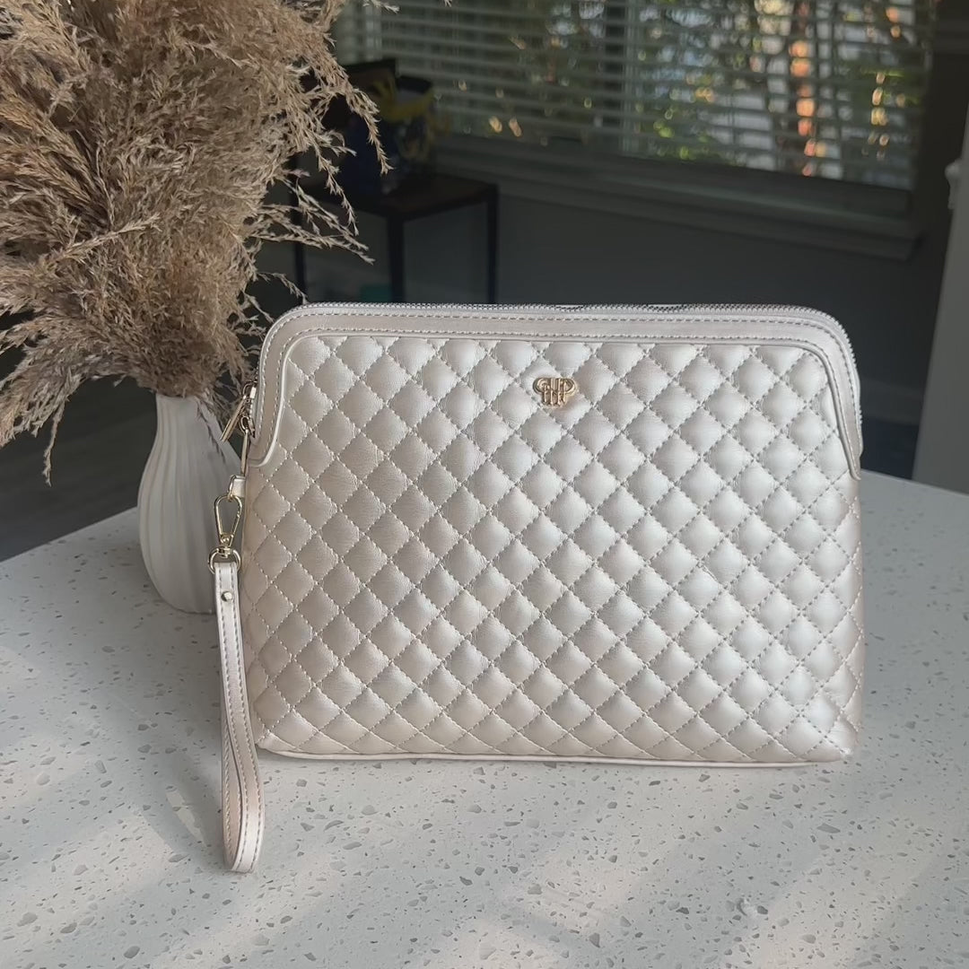 Carryall Pouch - Pearl Quilted