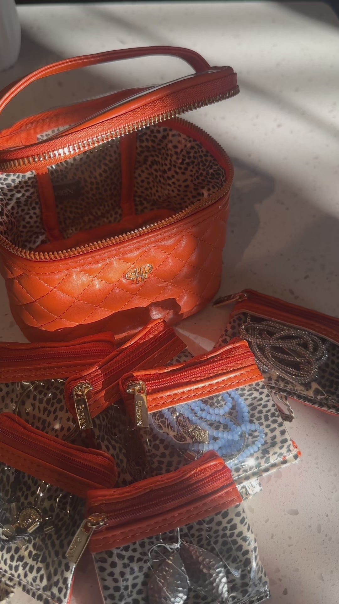 Getaway Jewelry Case - Sunset Orange