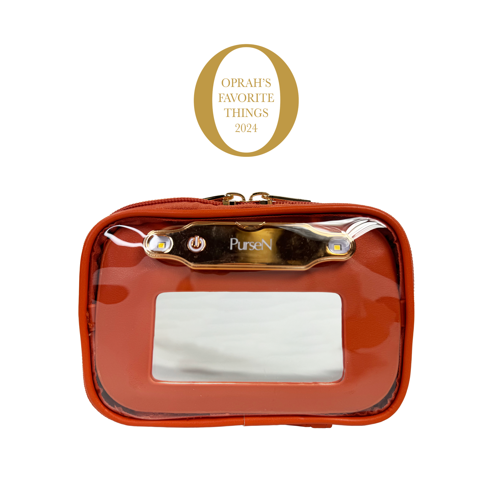 LITTMINI Lighted Mirror Case in Orange – PurseN
