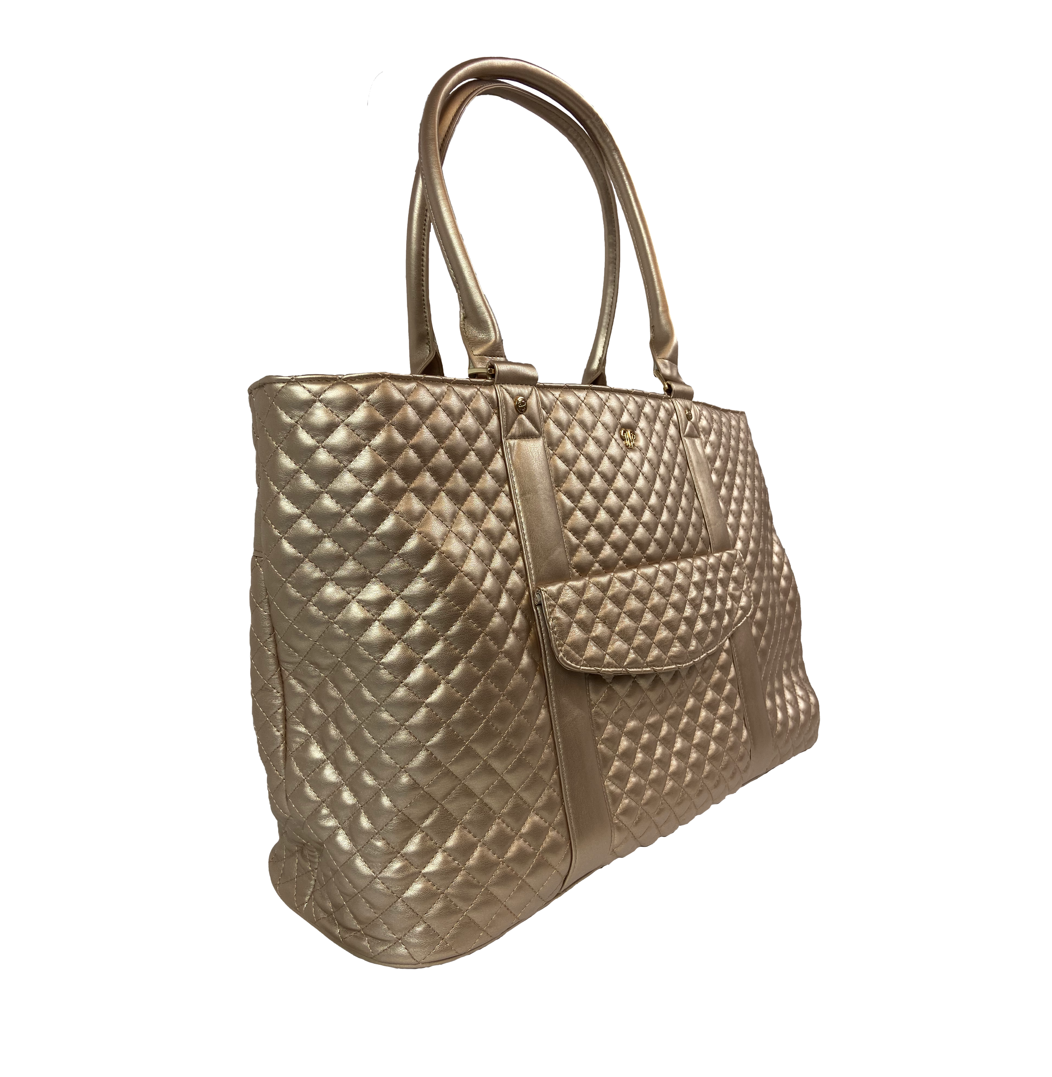 VIP Travel Tote - Gold Quilted