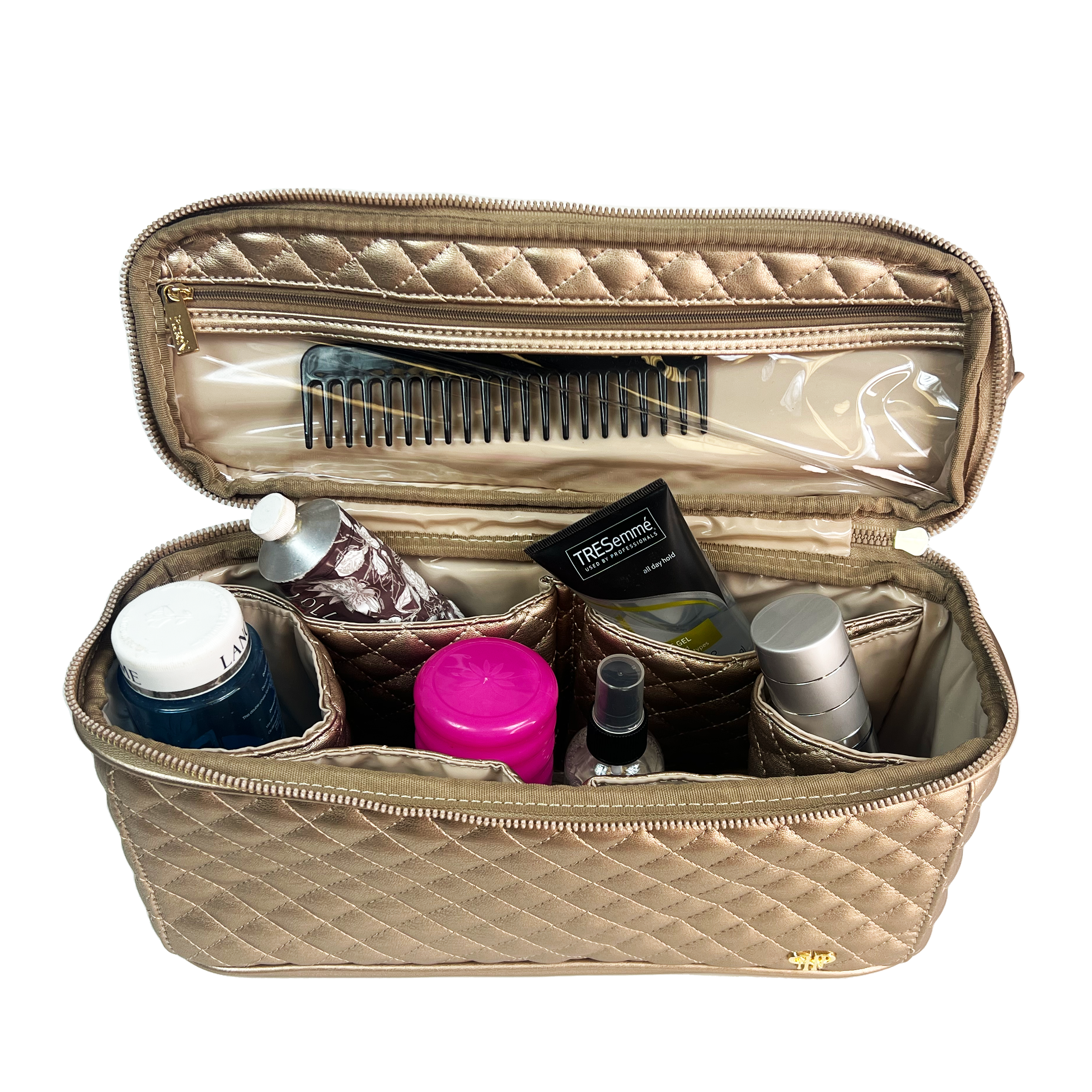 Stylist Travel Bag - Gold Quilted