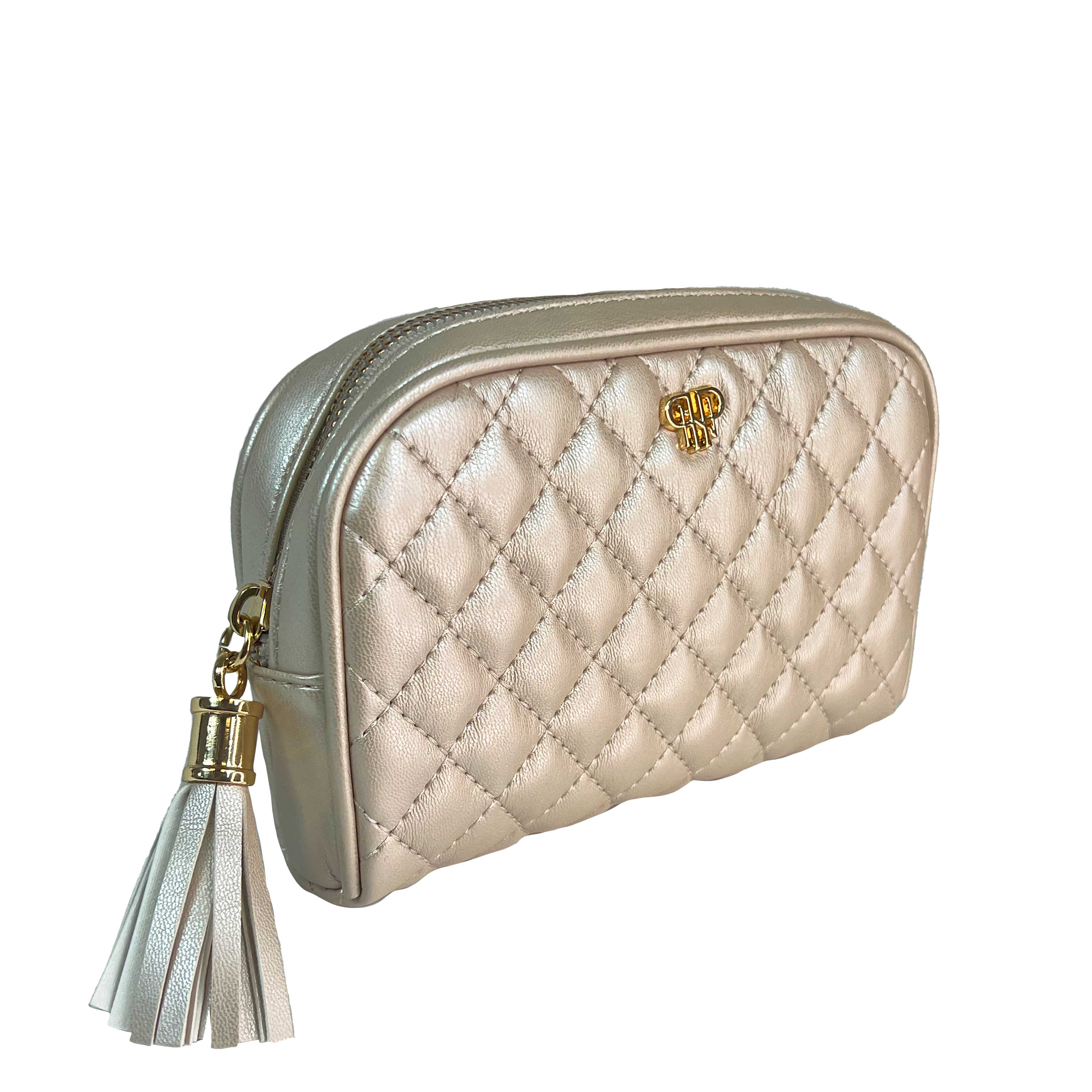 Small Makeup Bag - Pearl Quilted