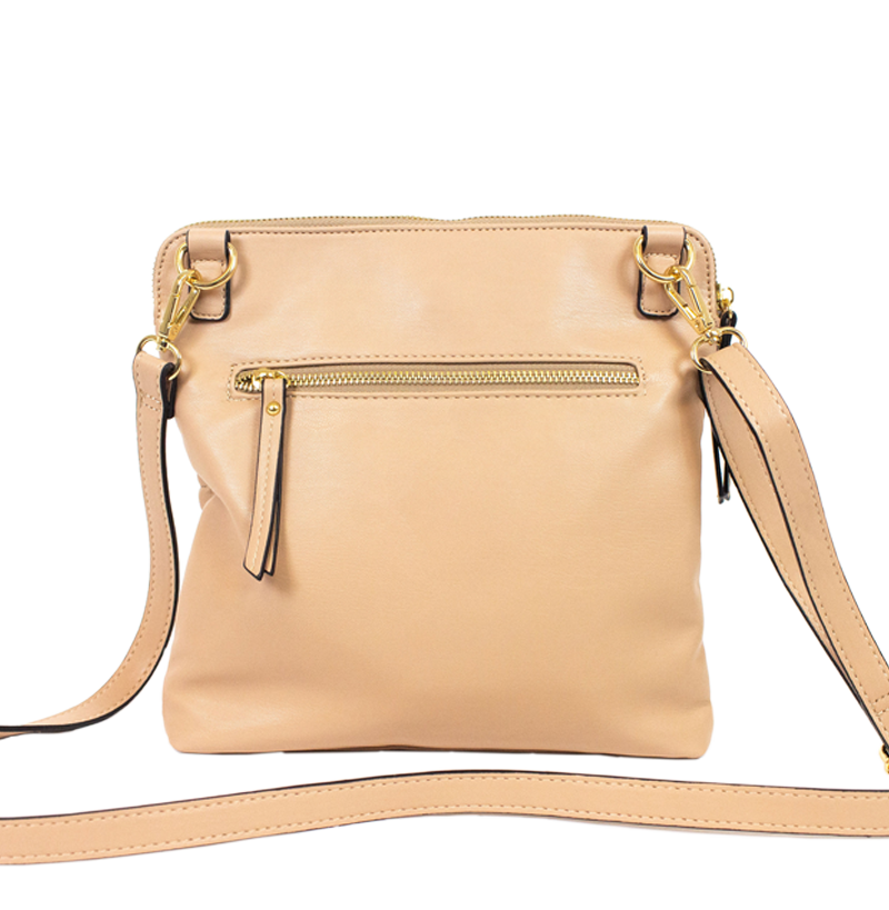 Tan Crossbody with Leopard Strap - Trend Boutique