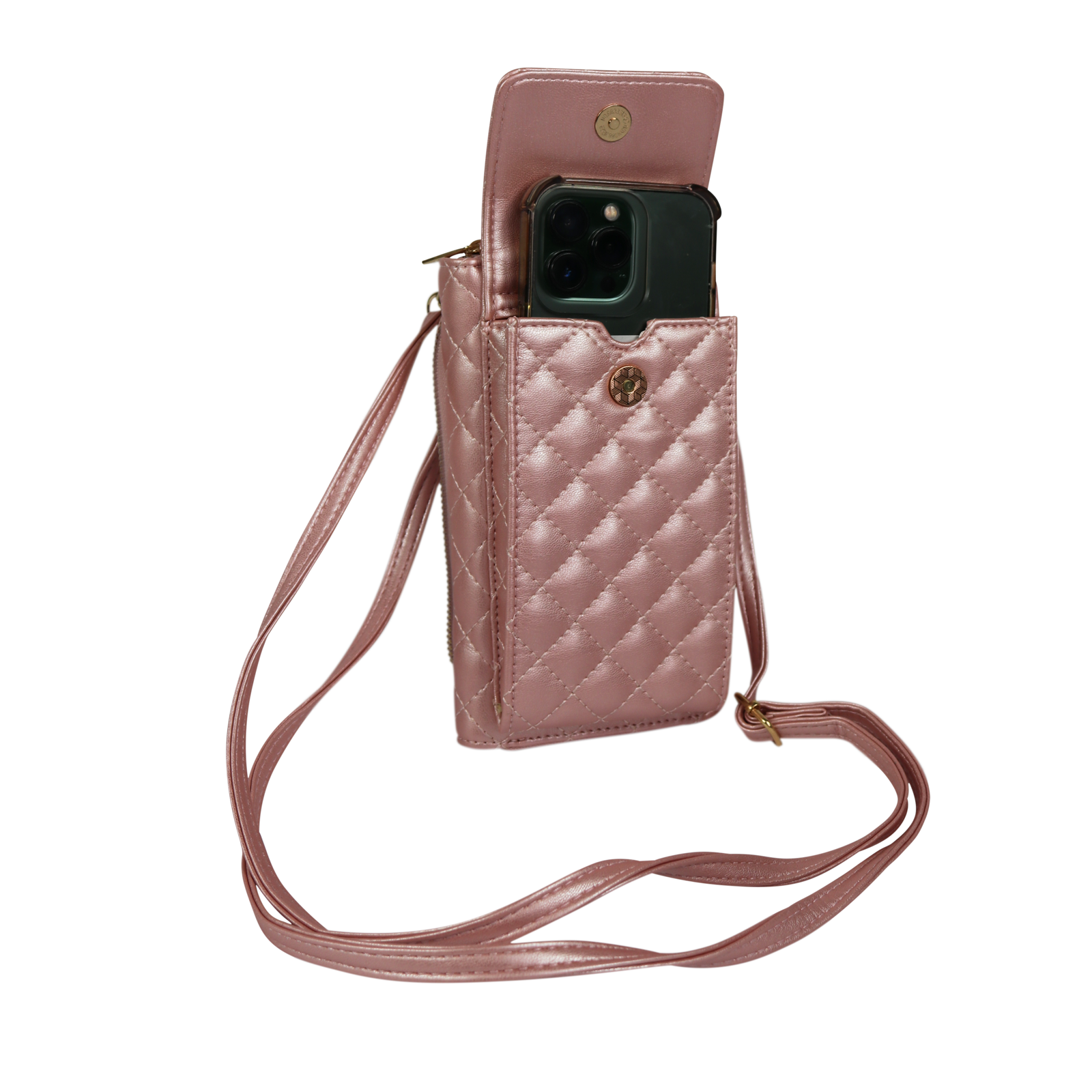 Dteck Crossbody Wallet Case for iPhone 15 Pro Max, Premium Color-Blocking  PU Leather Zipper Purse with Card Holder Mini Mirror for Women Girls, Folio  Flip Phone Case with Magnetic Closure,Pink - Walmart.com