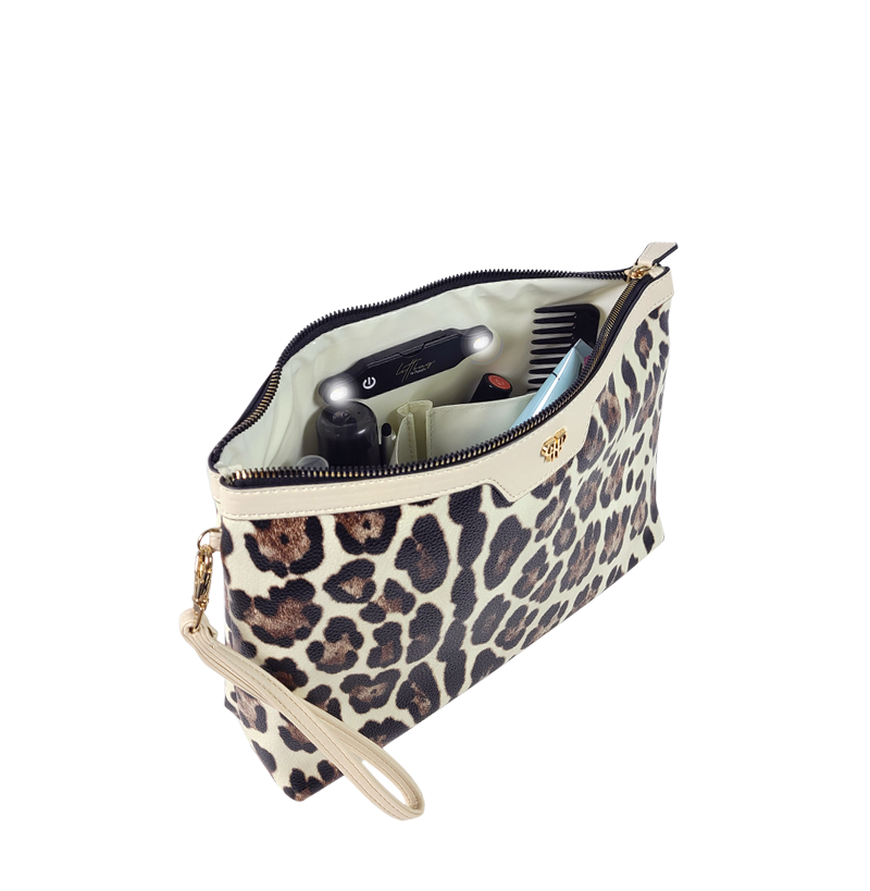 Litt Makeup Case - Cream Leopard