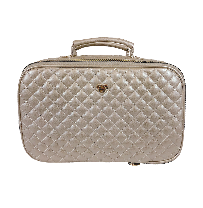 Amour Travel Case - Pearl Quilted