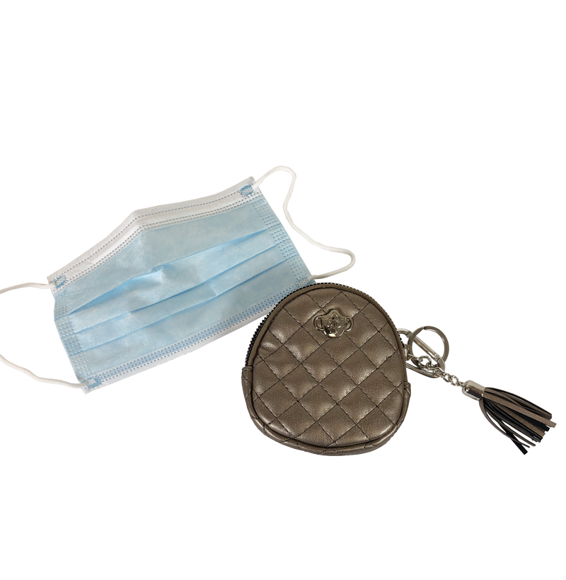 Small Accessories Holder - Bronze Quilted
