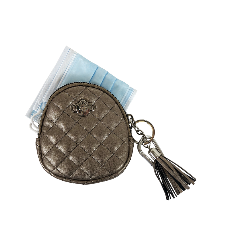 Small Accessories Holder - Bronze Quilted