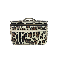 Classic Train Case - Cream Leopard