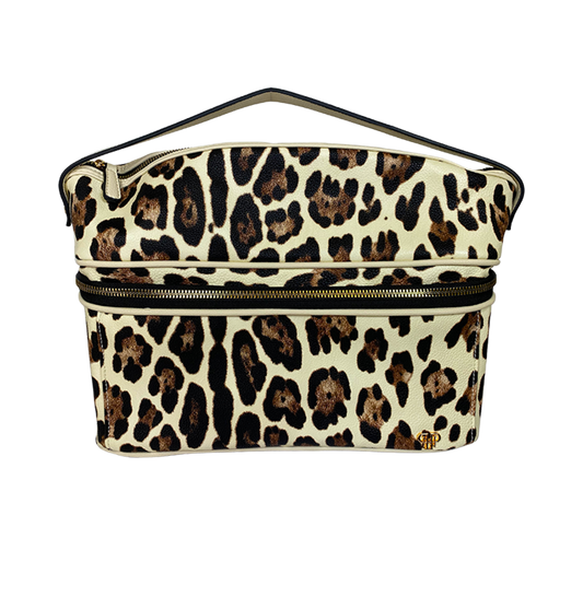 Stylist Travel Bag - Cream Leopard