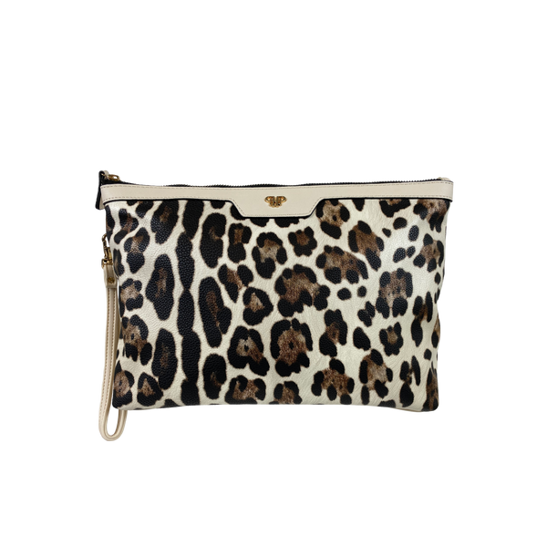 Litt Makeup Case - Cream Leopard