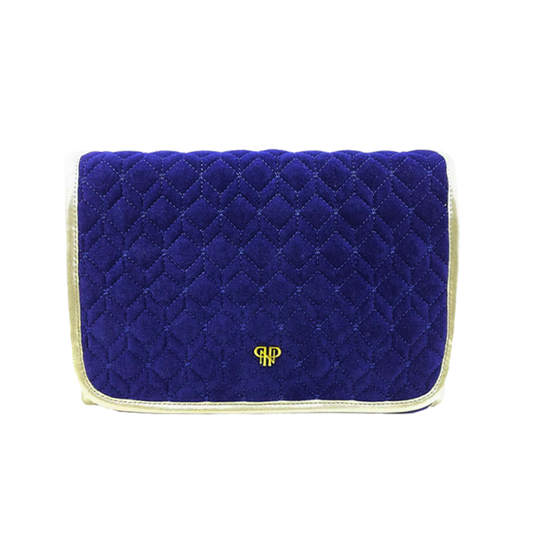Toiletry Case - Royal Blue Quilted