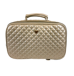 Amour Travel Case - Gold Quilted