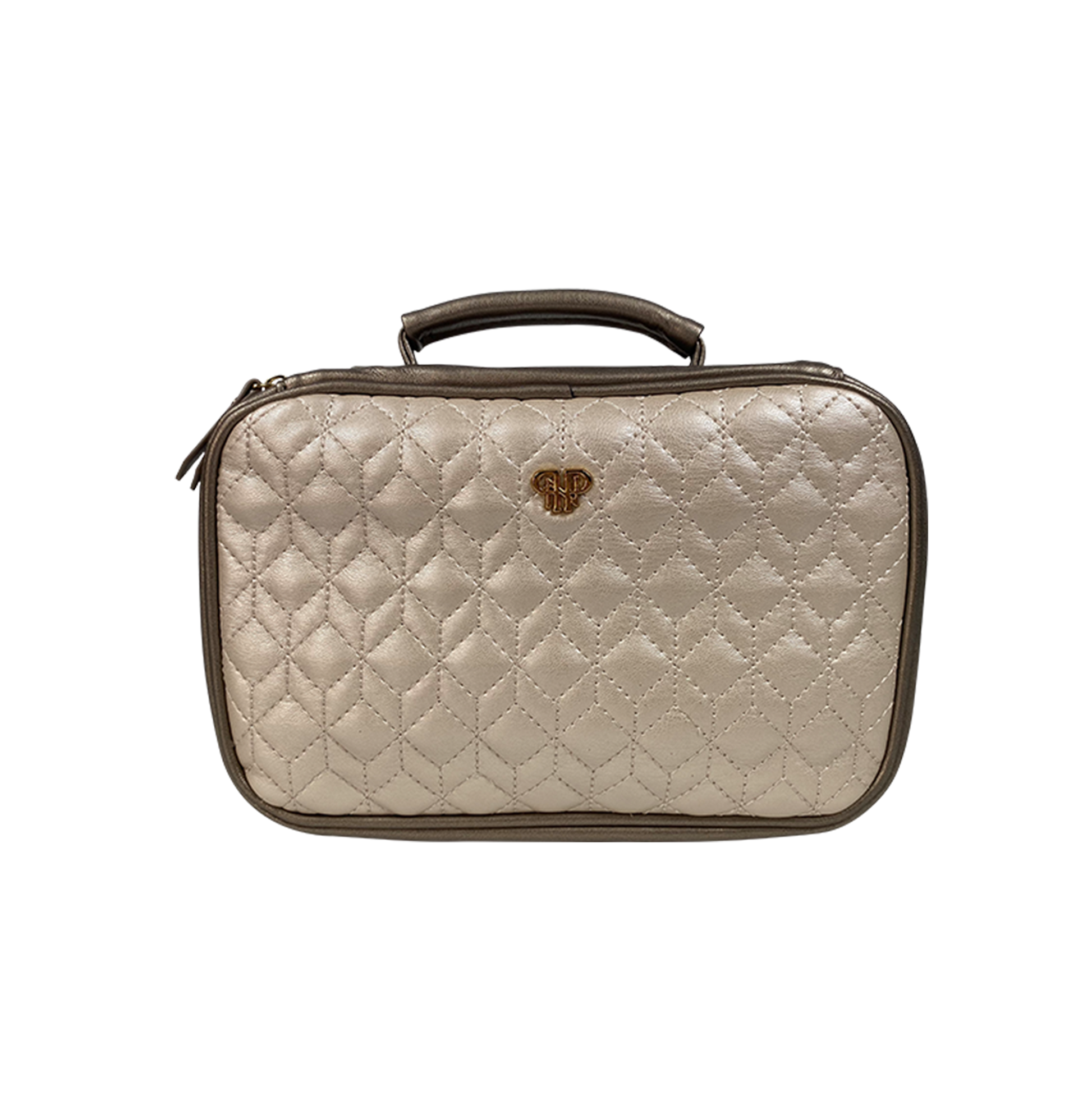 Pursen Getaway Jewelry Case in Natural Luster Quilted