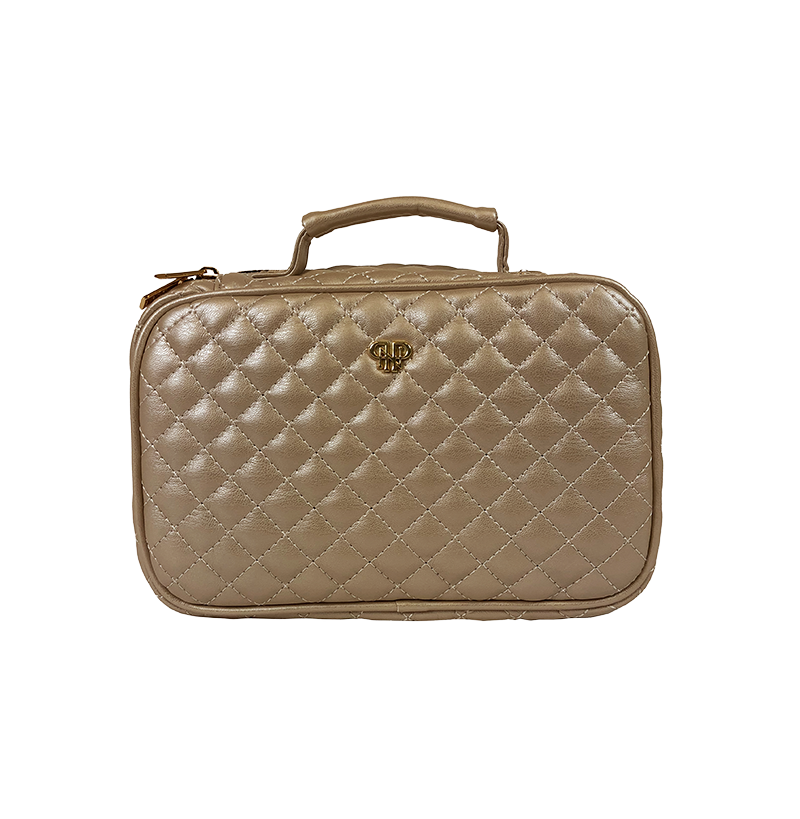 Lexi Travel Organizer - Gold Quilted
