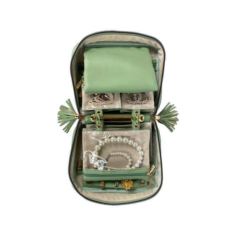 Trinity Jewelry Case - Sage
