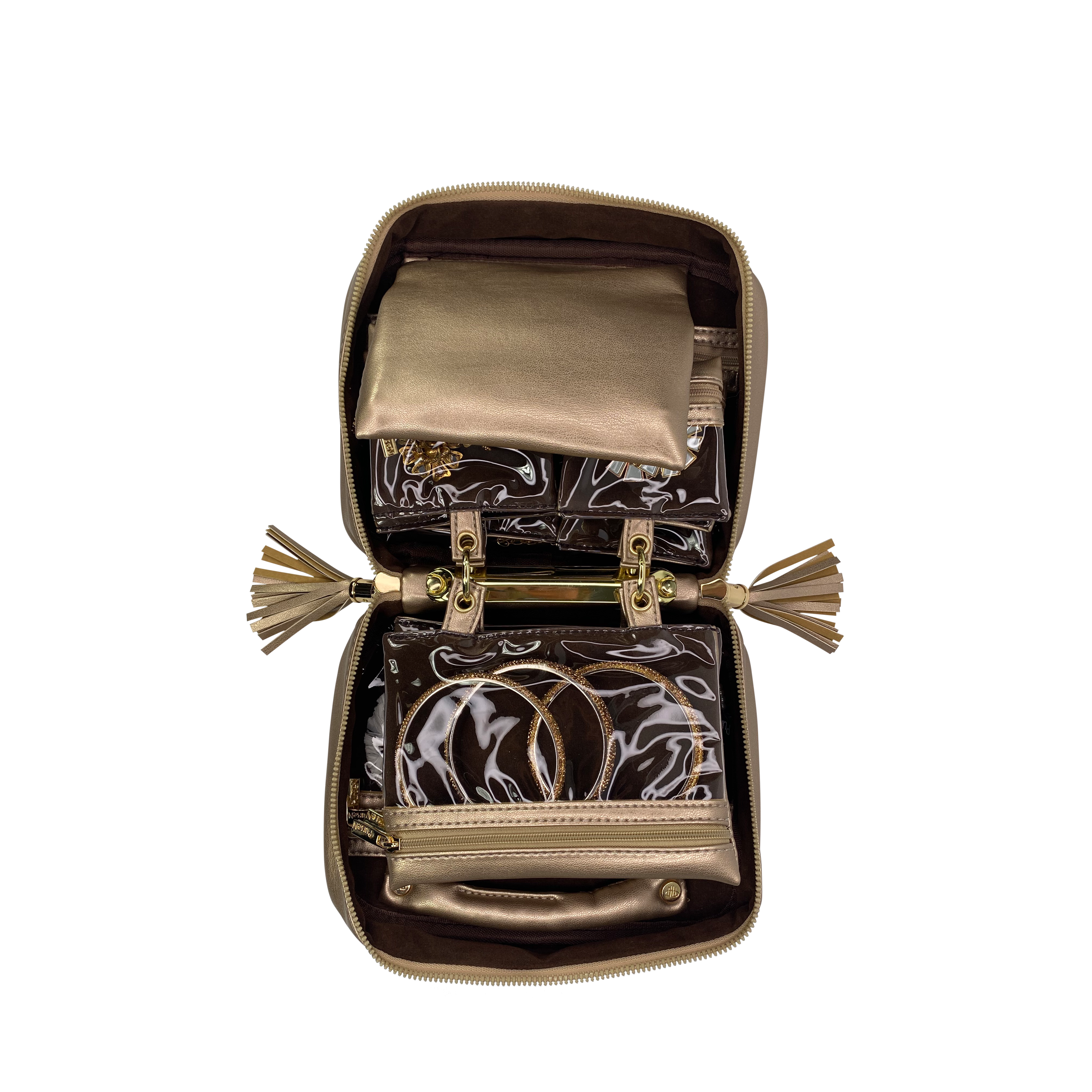 Trinity Jewelry Case - Gold Dust