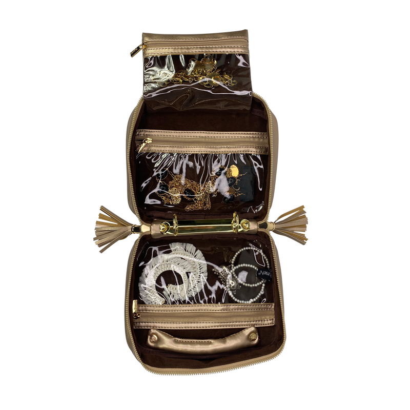 Trinity Jewelry Case - Gold Dust