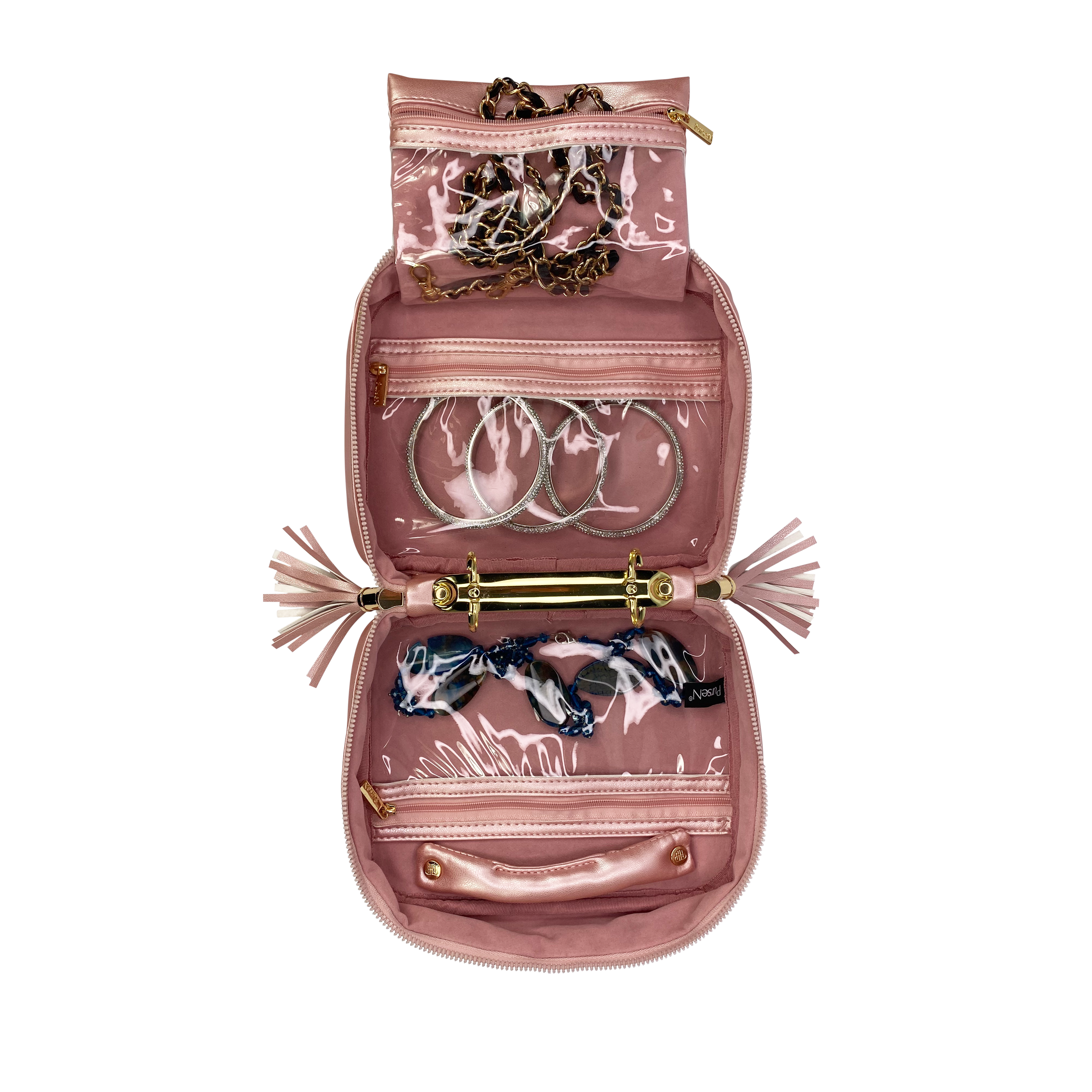 Trinity Jewelry Case - Rose Quartz
