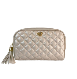 Small Makeup Case - Pearl Quilted