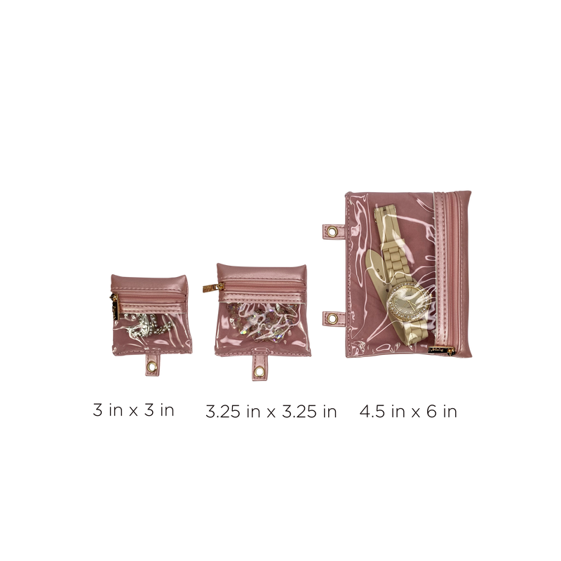 Trinity Jewelry Case - Rose Quartz