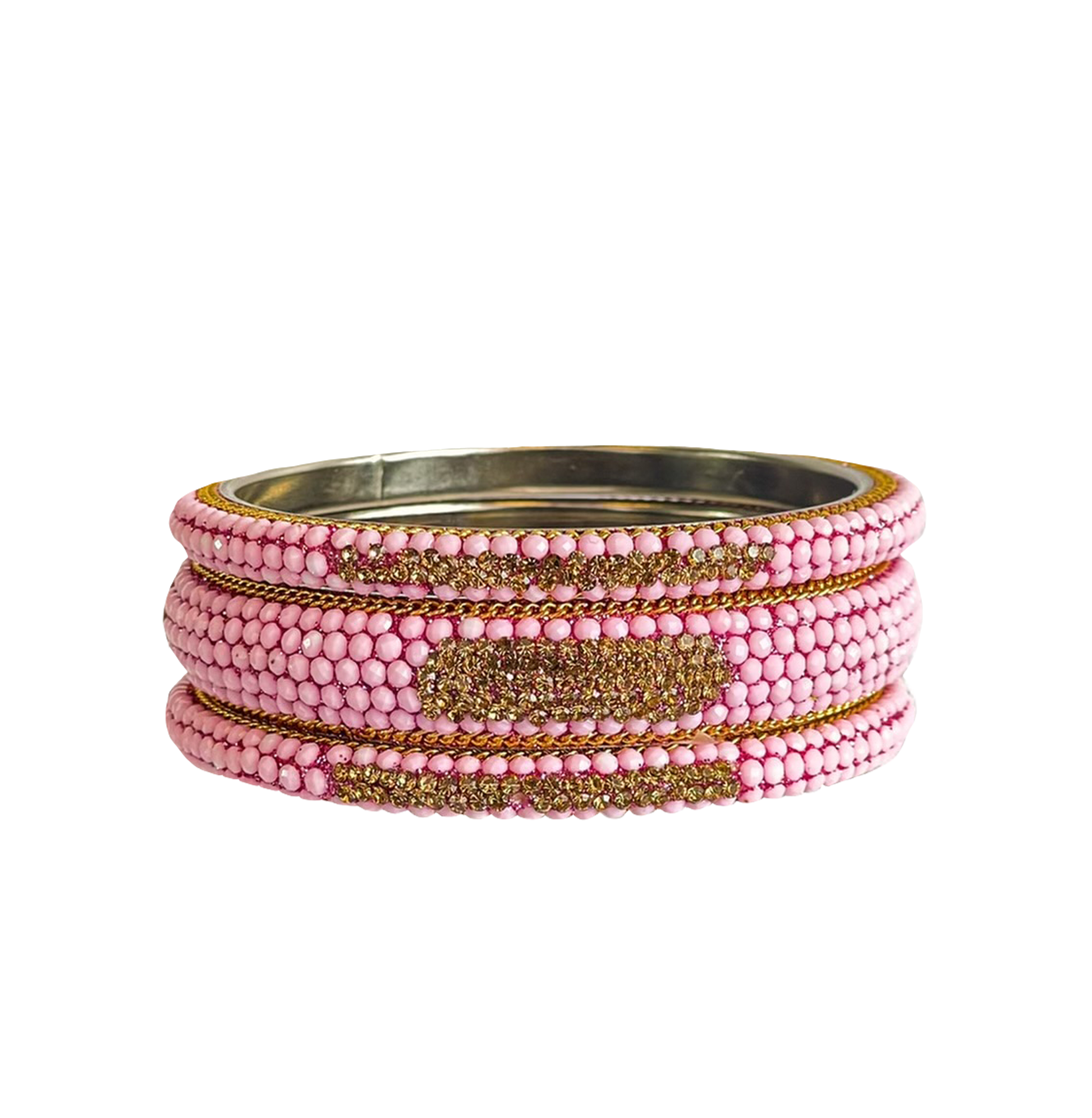 Baby pink deals silk thread bangles