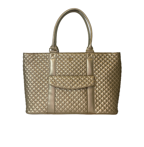 VIP Travel Tote - Gold Quilted