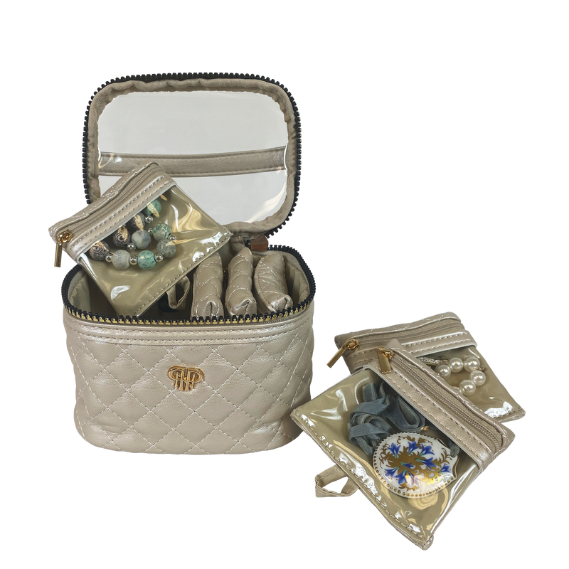 Getaway Jewelry Case - Pearl Quilted